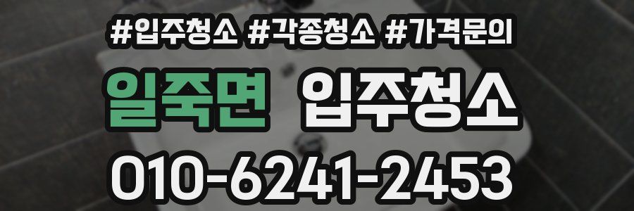 일죽면 이사청소