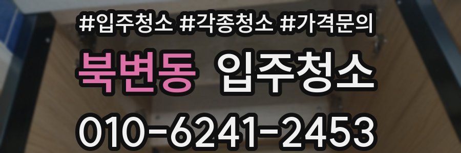 북변동 이사청소