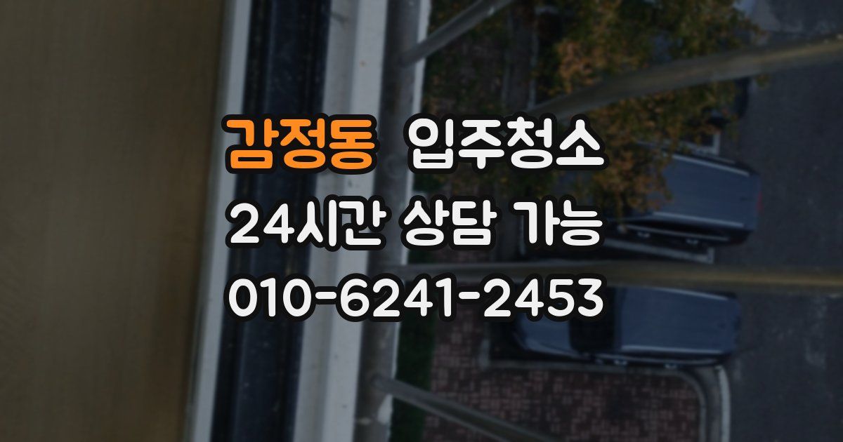 감정동 입주청소