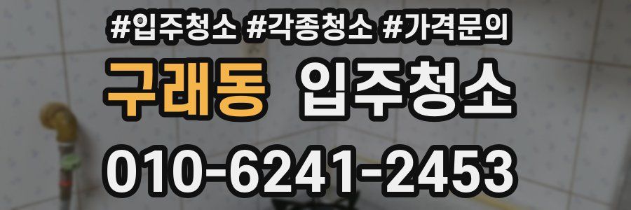 구래동 이사청소