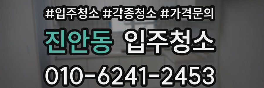 진안동 이사청소