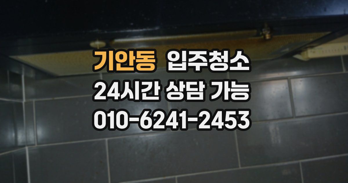 기안동 입주청소