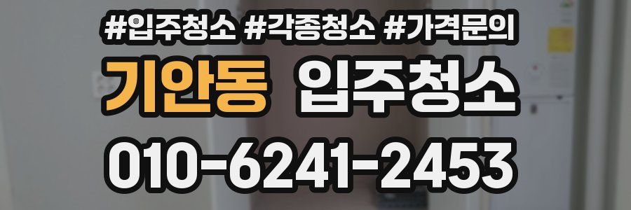 기안동 이사청소