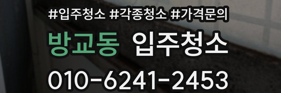 방교동 이사청소