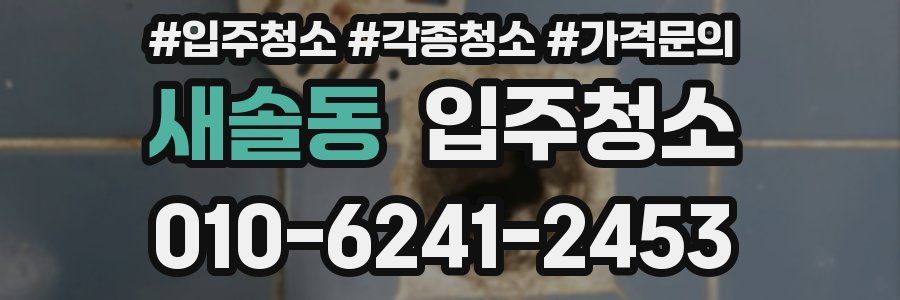 새솔동 이사청소