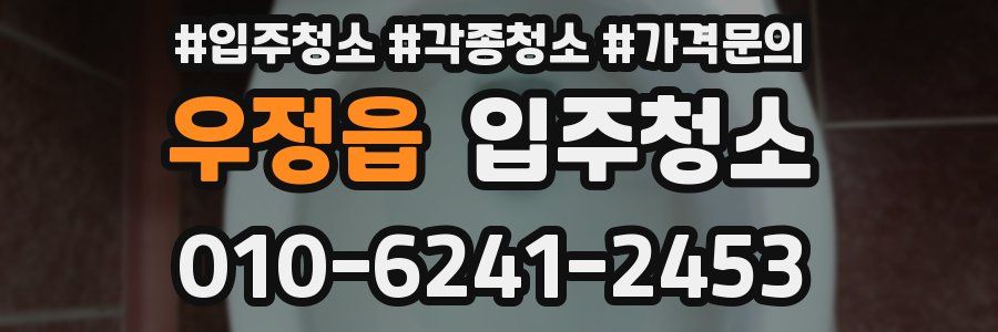 우정읍 이사청소