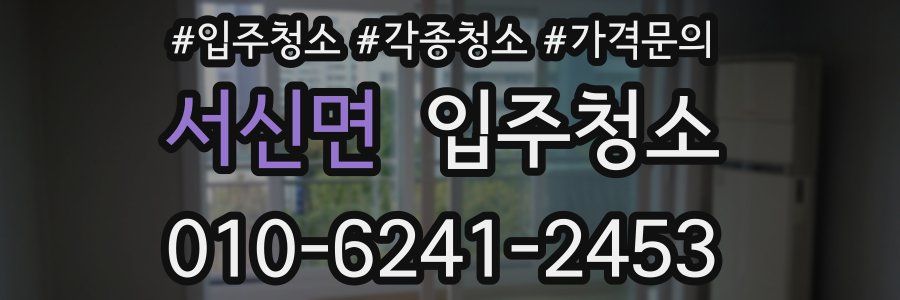 서신면 이사청소