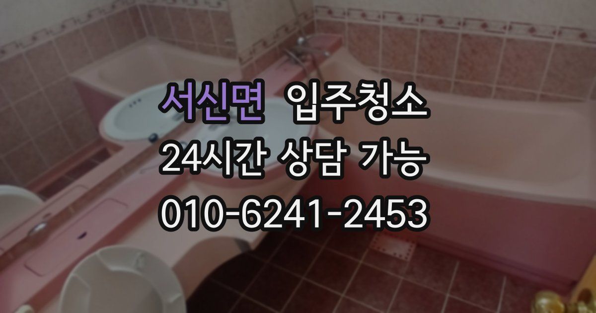 서신면 입주청소