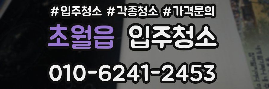 초월읍 이사청소