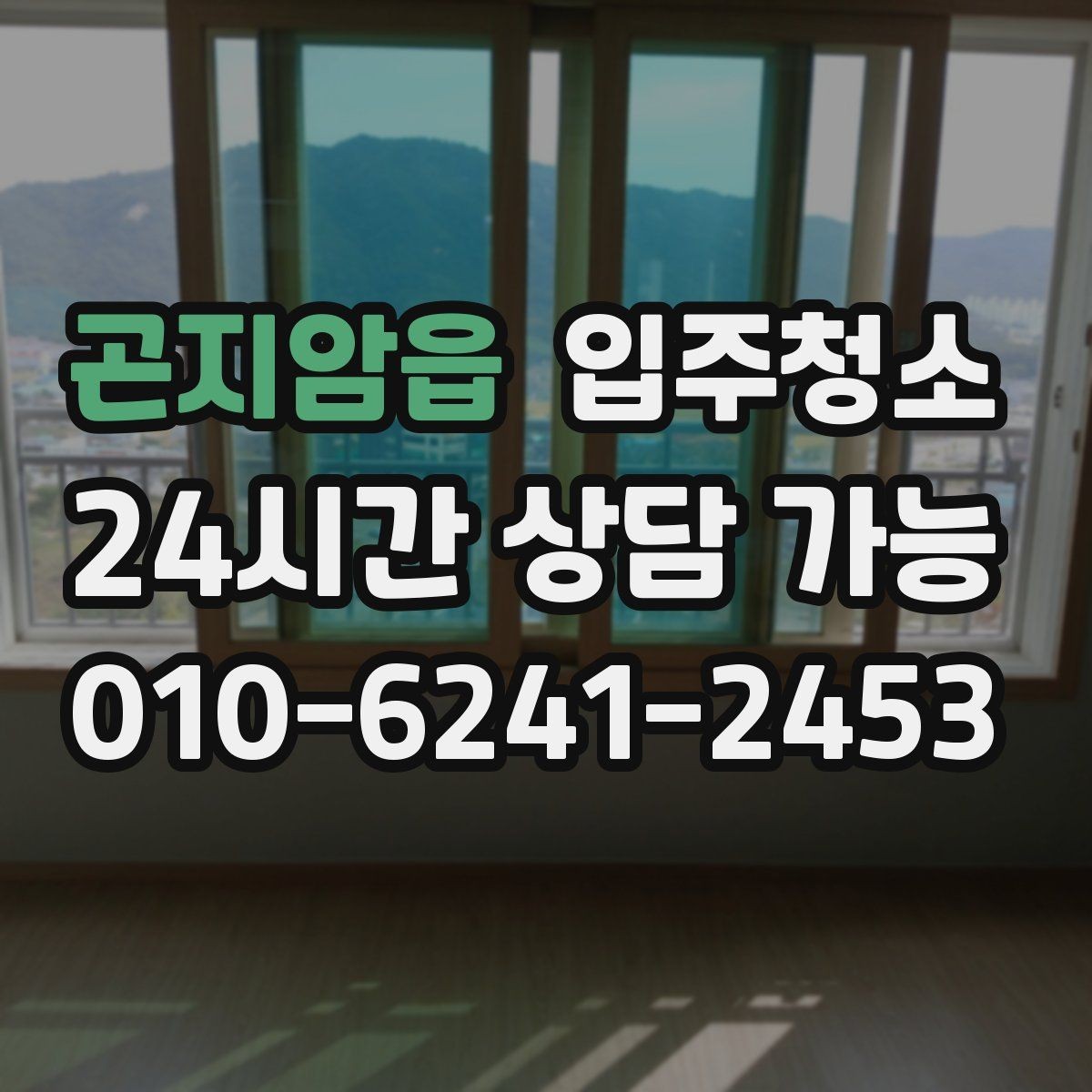 곤지암읍 입주청소 도로변 집이라 먼지 유입이 많을 때 대처