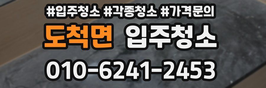 도척면 이사청소