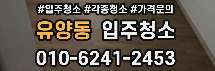 유양동 이사청소