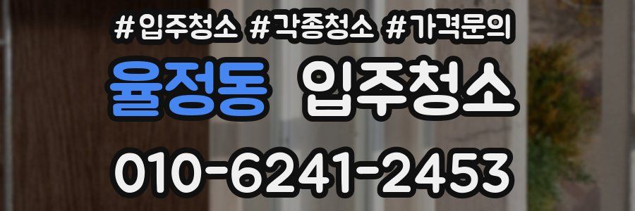 율정동 이사청소