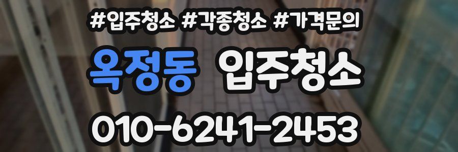 옥정동 이사청소