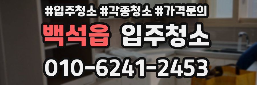 백석읍 이사청소