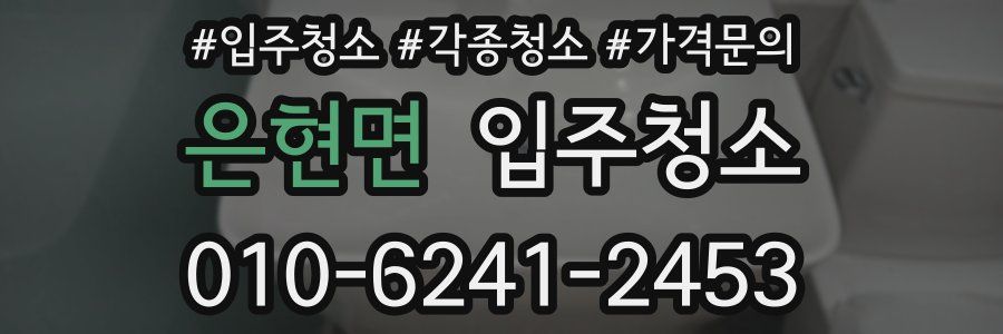 은현면 이사청소