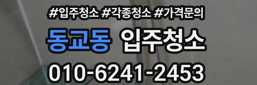 동교동 이사청소