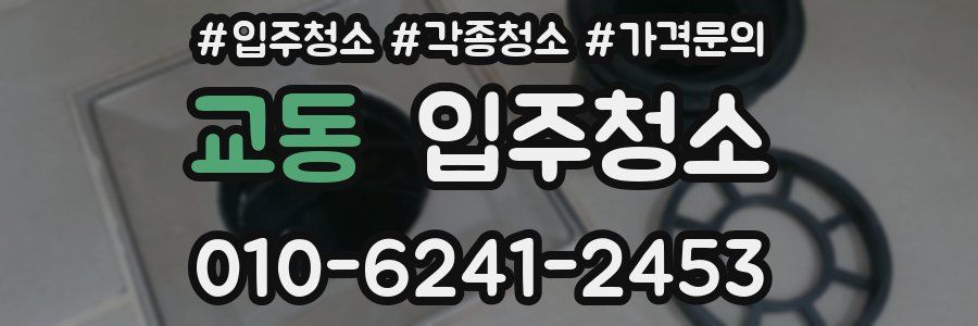 교동 이사청소