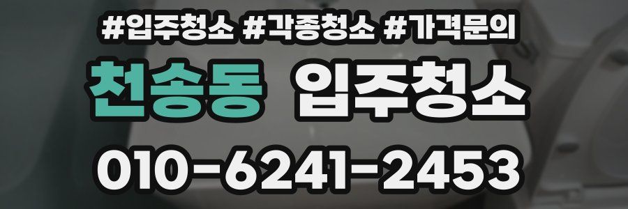 천송동 이사청소