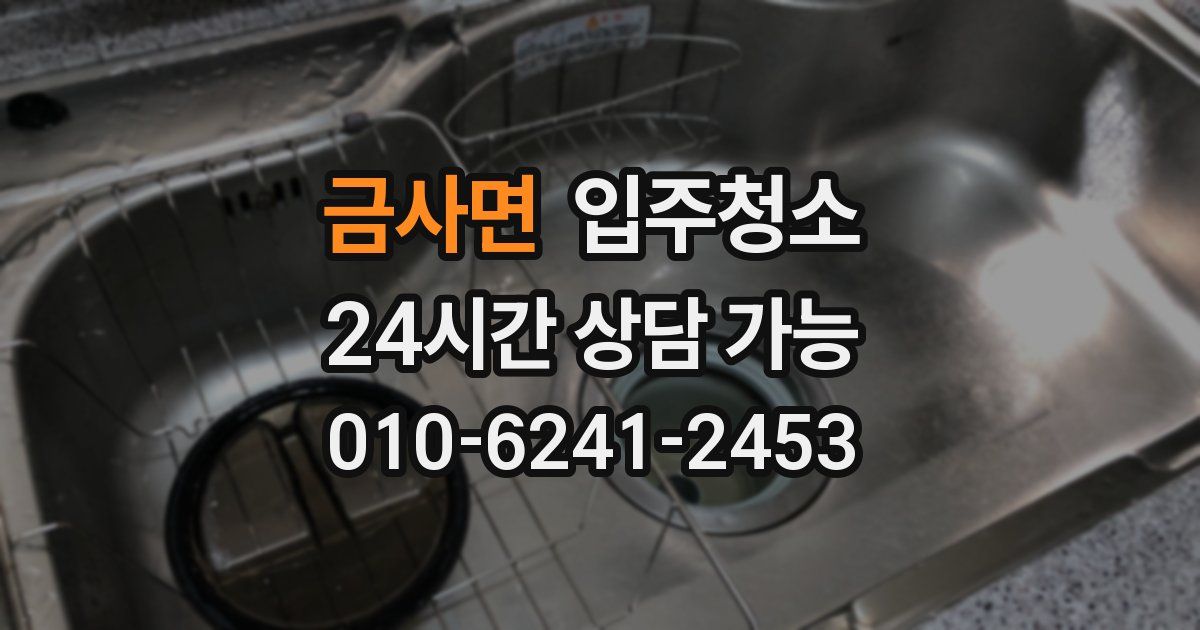 금사면 입주청소