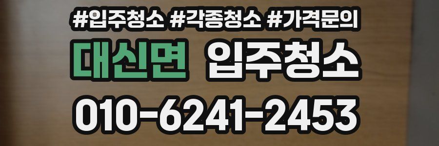 대신면 이사청소