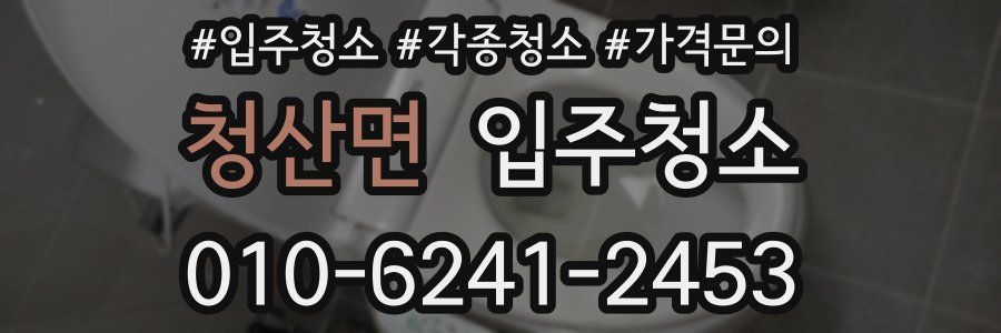 청산면 이사청소