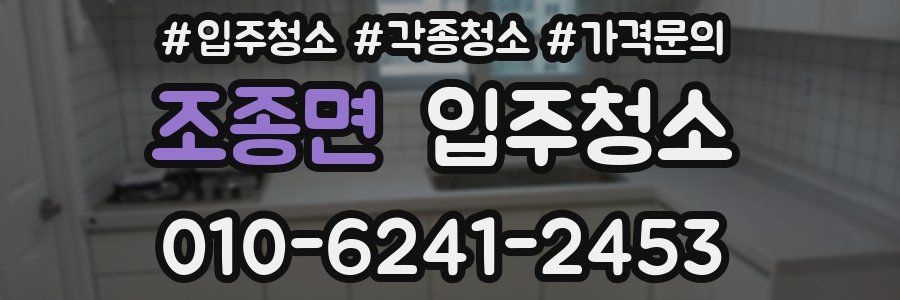 조종면 이사청소