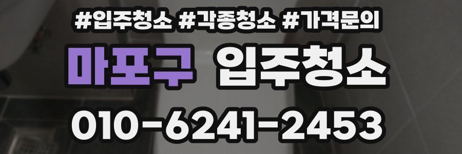 마포구 이사청소