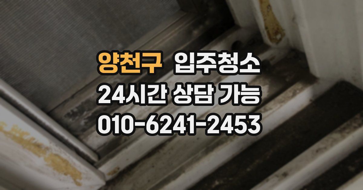 양천구 입주청소