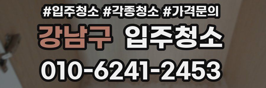 강남구 이사청소