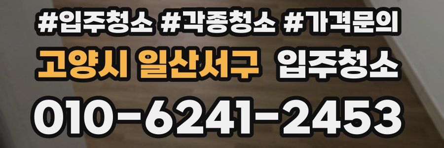 고양시 일산서구 이사청소
