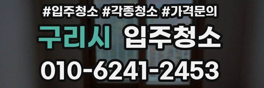 구리시 이사청소