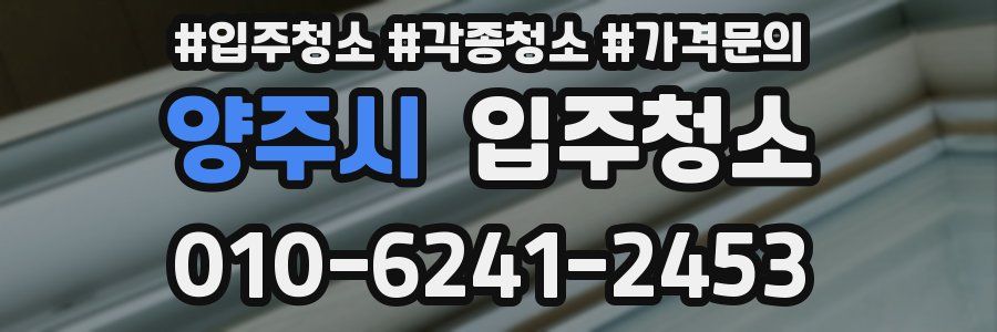 양주시 이사청소