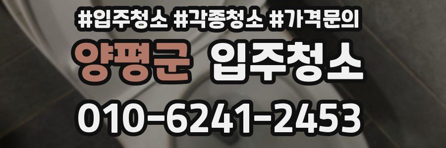 양평군 이사청소