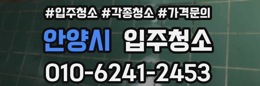 안양시 이사청소