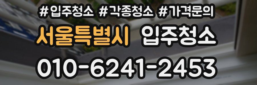 서울특별시 이사청소