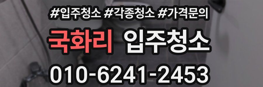 국화리 이사청소