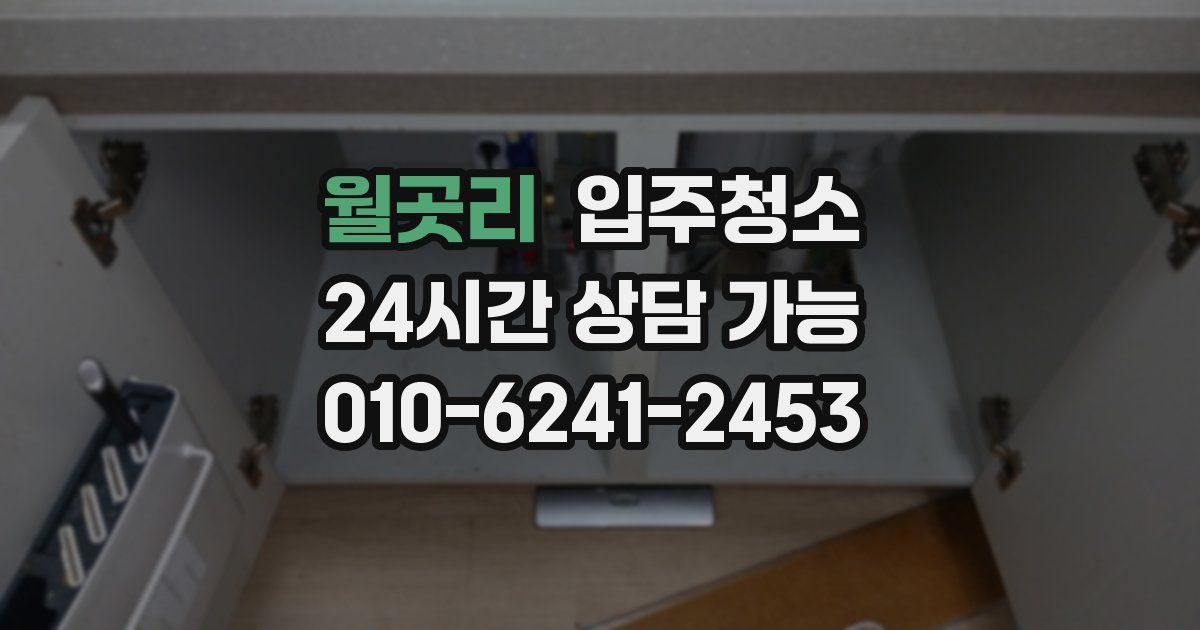 월곳리 입주청소