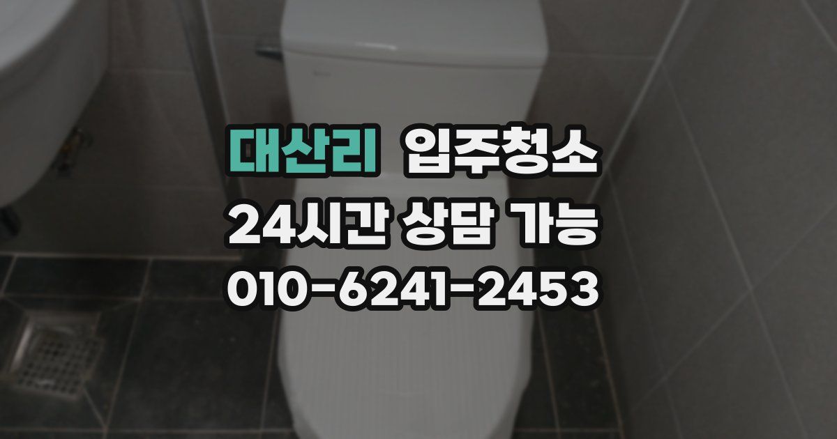 대산리 입주청소