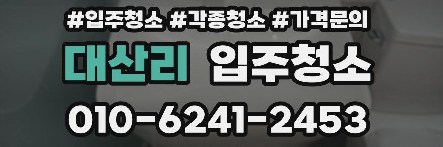 대산리 이사청소