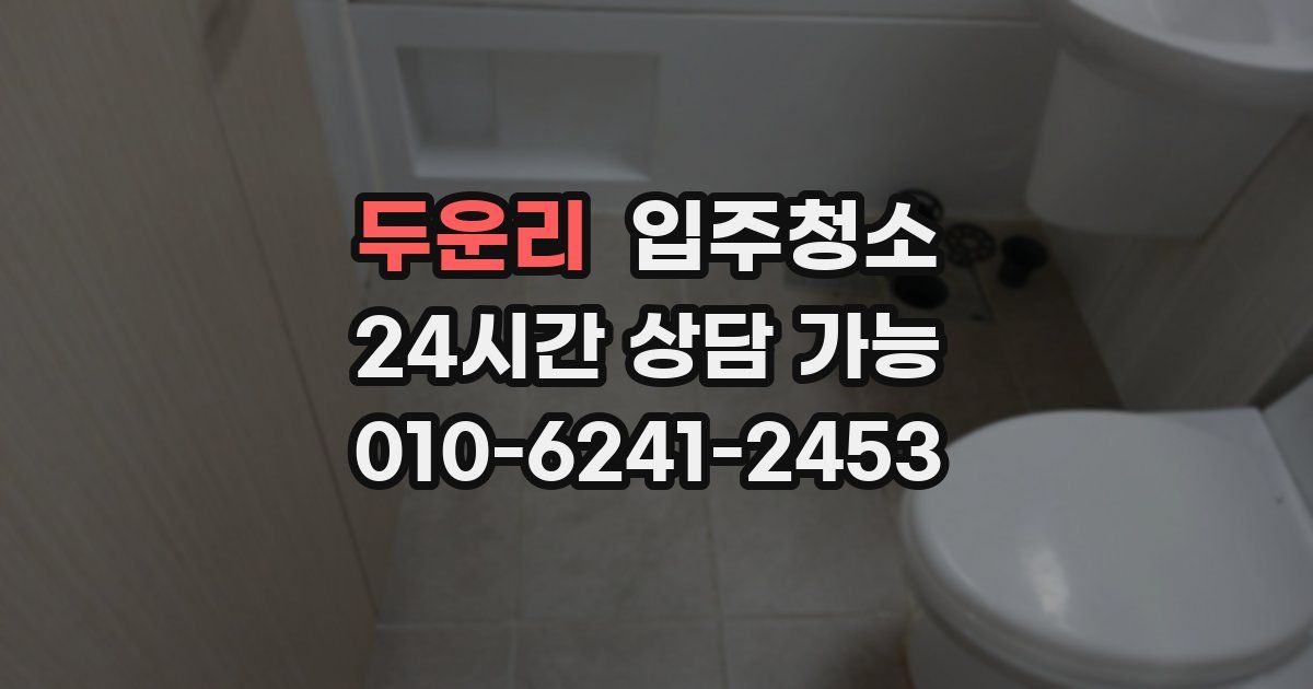 두운리 입주청소