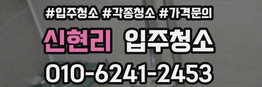 신현리 이사청소