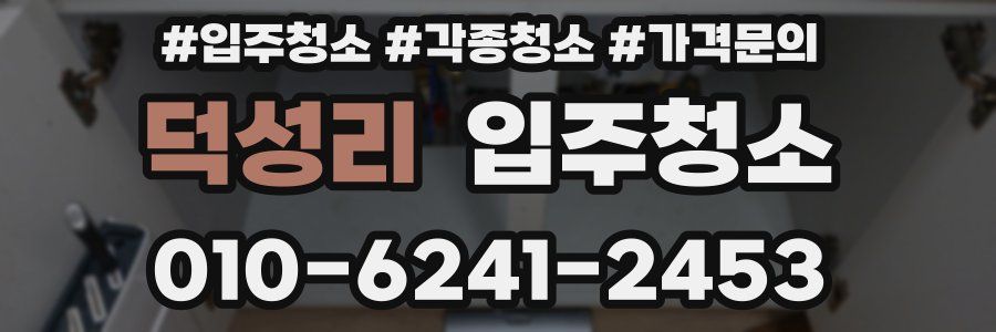 덕성리 이사청소