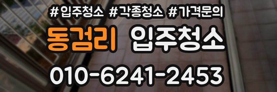 동검리 이사청소