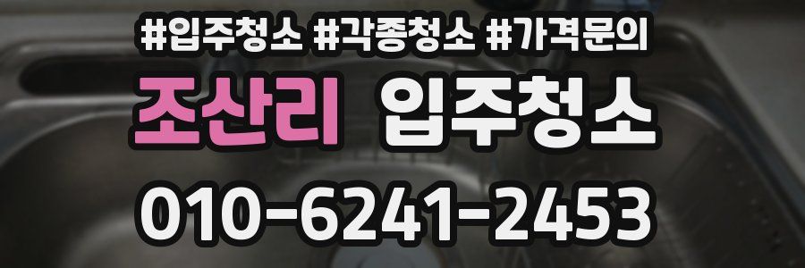 조산리 이사청소