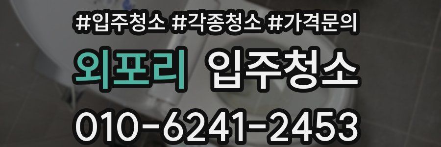 외포리 이사청소