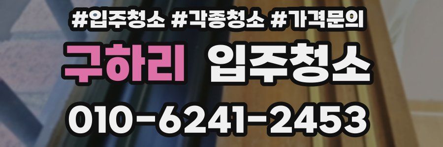 구하리 이사청소