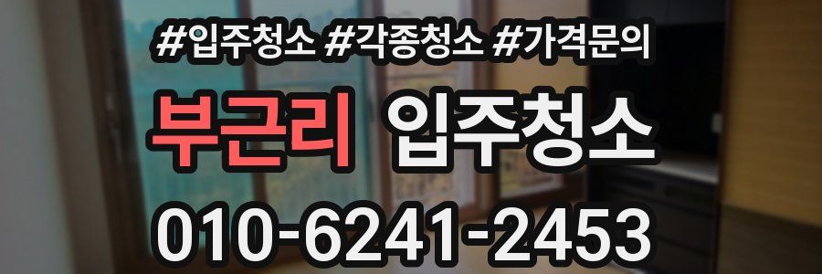 부근리 이사청소