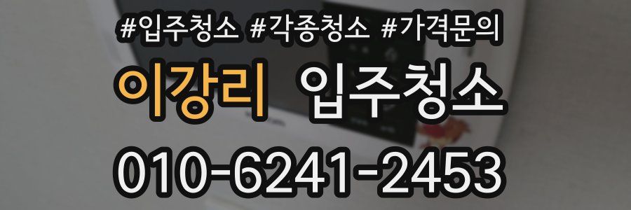 이강리 이사청소