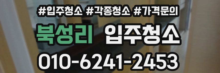 북성리 이사청소